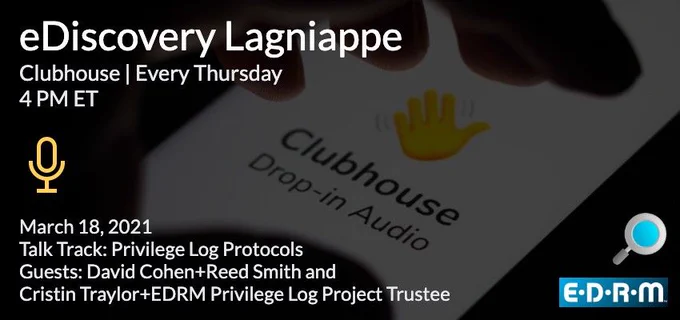 eDiscovery Lagniappe with ComplexDiscovery on Clubhouse