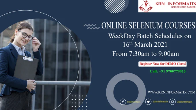 Best Selenium   Java   Cucumber   Real Time Projects Training in Bangalore. New Batches Schedules
 WEEKDAY - 16/03/2021 -7:30 am - 9:00 am -Morning