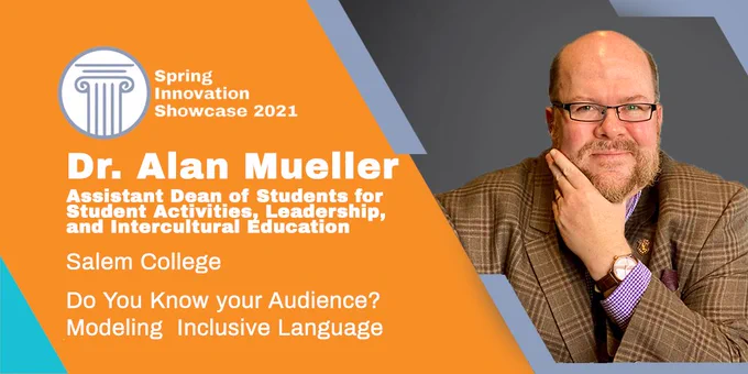 Dr. Alan Mueller of Salem College will present at the e-d-u Spring Innovation Showcase tomorrow, March 16.