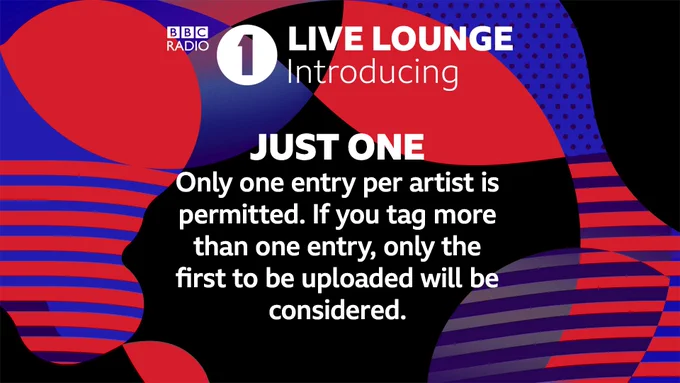 JUST ONE
Only one entry per artist is permitted. If you tag more than one entry, only the first to be uploaded will be considered.