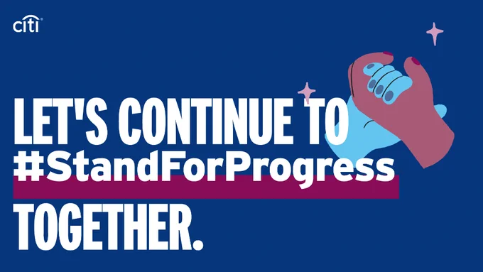 Let's Continue To Stand For Progress Together and Support Gender Equality
