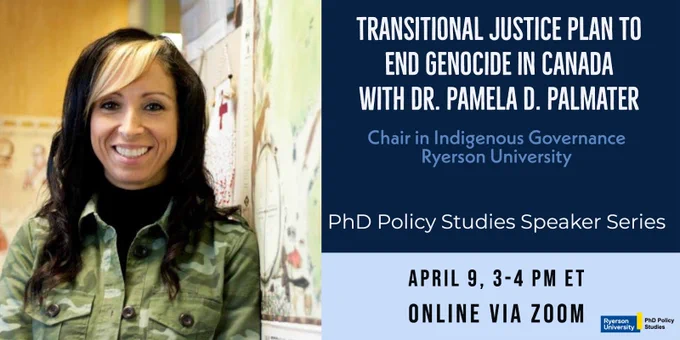 Photo of Dr. Pamela D. Palmater, Chair in Indigenous Governance at Ryerson University.