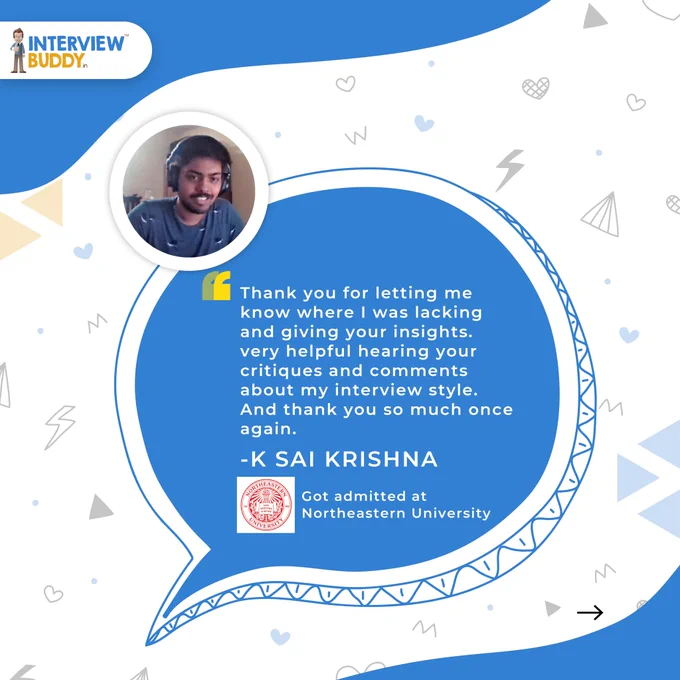 Being a bundle of nerves won't help you get anywhere in your visa interview.

Don't let the gruelling visa interview put to waste your chances of abroad study plans. Practice for your visa interviews with experts from InterviewBuddy.

✔️ Live 1:1 online video based mock interviews with experts
✔️ Constructive feedback with tips to improve upon any weaker areas and bolster confidence
✔️ Unlimited recording access to replay and review your mock interview for self-improvement
✔️ Bolster your confidence and crack your actual visa visa interview with ease
✔️ Email support to help answer any questions post the mock interview
✔️ Trusted by over 20,000 candidates from 25  countries
✔️ Tailored mock interviews to suit your requirements

Book your visa mock interview here - https://rzp.io/l/BZxJ5jvN7 

#hacktheinterview #visainterview #mockinterview