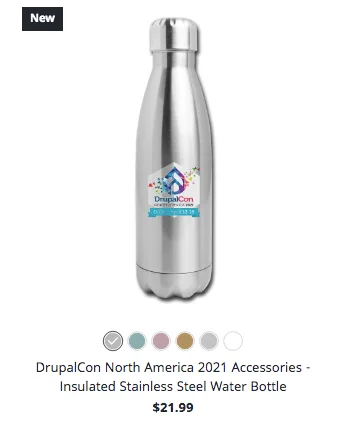 Drupalcon North America 2021 Water Bottle