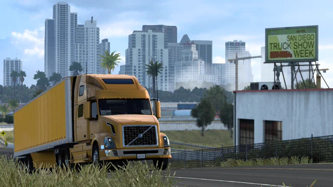 Volvo VNL780 leaving San Diego (CA)