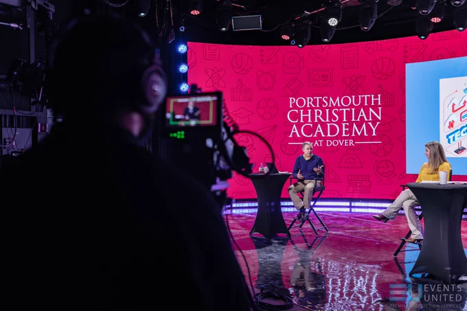 Virtual event, virtual events, virtual gala, virtual fundraiser, pca, New Hampshire, studio, virtual studio, virtual stage, events united, event production, live event
