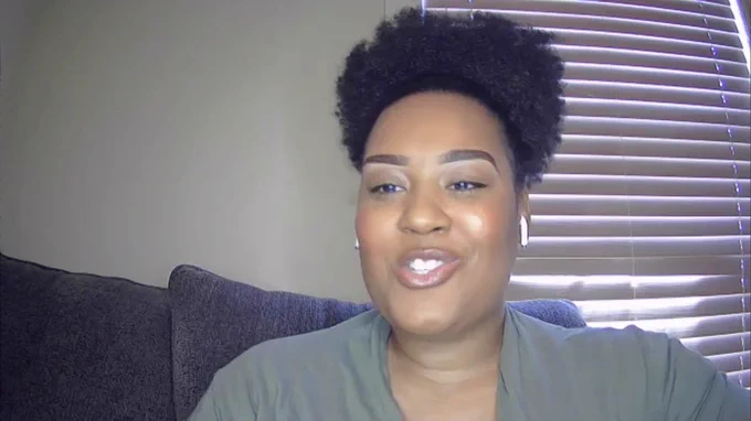 Live capture image of presenter Jessica Simien Lofton. 