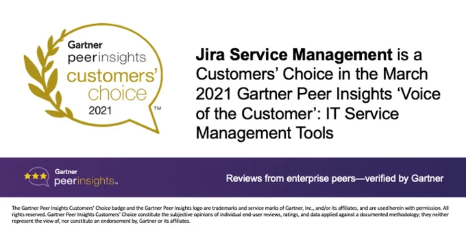 Gartner Peer Insights Customers' Choice 2021