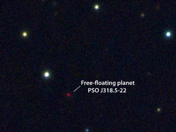 This image shows the free-floating planet PSO J318.5-22.
