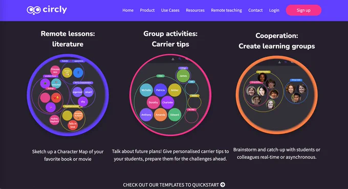 Circly website screenshot