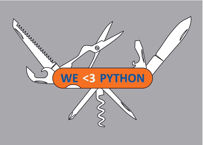 We love Python