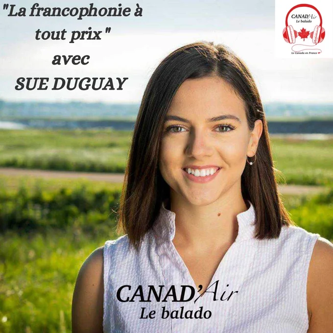 Couverture de l'épisode 2 - Saison 2 du Balado Canad'AIR, avec le portrait de Sue Duguay.