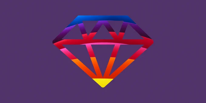 Rainbow ruby icon