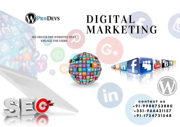 WProDevs offers the best Digital Marketing Services to grow, advertise your business online. We have skilled staff with lots of experience, who helps you to generate business leads as well as ROI for your business. Creating, optimizing PPC, Google ads, FB ads, Instagram ads, YouTube ads for various clients.