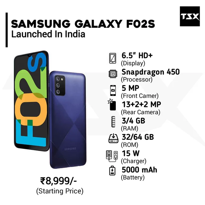 Samsung Galaxy F12 Or F02s Goes Official In India

Follow us for Tech Updates @TECHSmartX

#samsunggalaxy #samsunggalaxyf12
#iqoo #galaxyF12 #pocox3 #vivov20 #vivophotography #galaxynote #realme8 
#smartphone #picoftheday  #samsunggalaxy  #xiaomiindia
#samsungphotography #phone #5g #redminote10pro  #realme7
#realmenarzo30pro #instatech #RedmiNote9Pro
#realme #gadget #iqooindia  #realme8pro #redminote10 #TechSmartX #TechSmartXUpdates #TechSmartXTeam