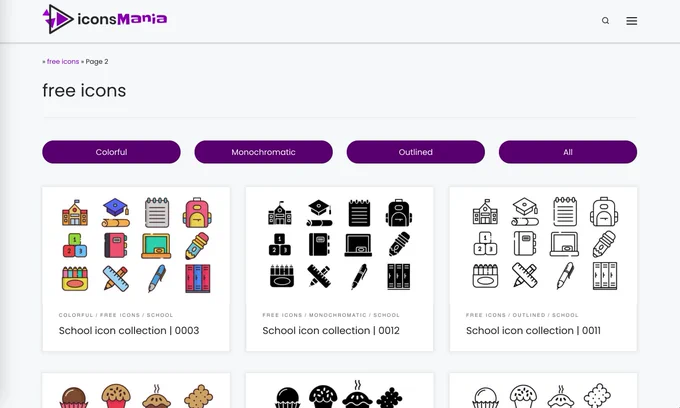 Screenshot of IconsMania