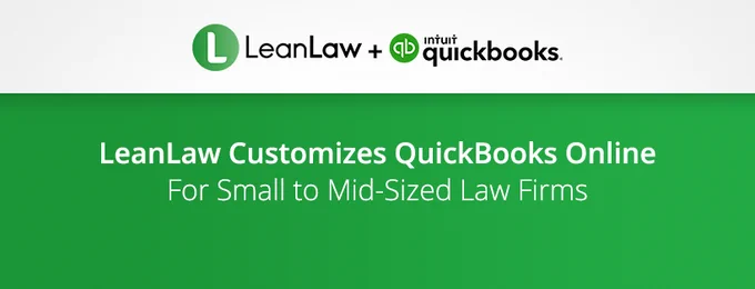 LeanLaw customized QuickBooks Online for law firms. Logo