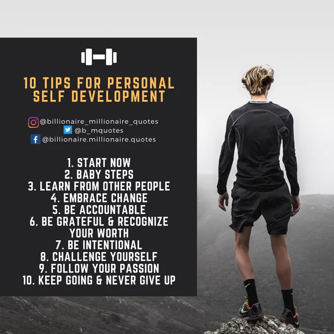 10 Tips for Personal Self Development. 