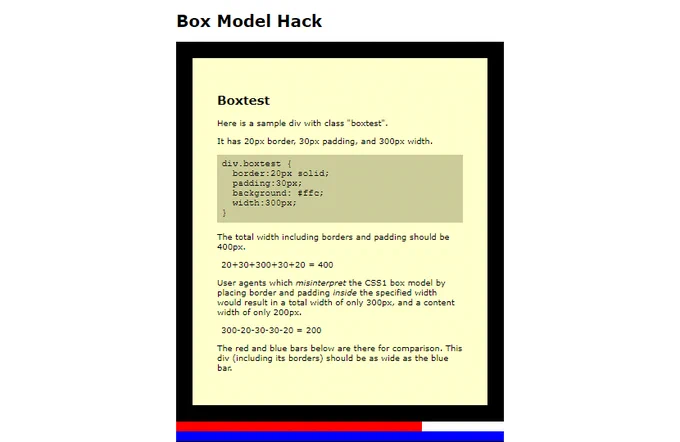 Box Model Hack