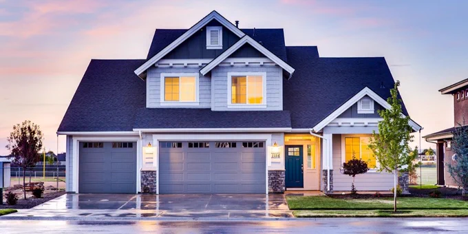 house, architecture, front yard