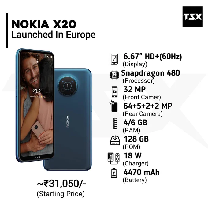 Nokia Launches Nokia C10 , C20 , G10 , G20 

Follow us for Tech Updates @TECHSmartX

#NokiaX10 #NokiaX20 #Nokia #NokiaIndia #hmdglobal #Nokiac10 #NokiaC20 #NokiaG20 #PocoX3Pro #PocoX3 #PocoF1 #RealmeX7 #RealmeNarzo30pro #RealmeX7Pro #TechSmartX #TechSmartXUpdates #TechSmartXTeam