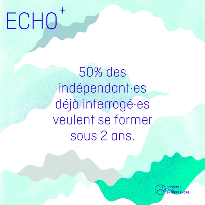 50% des indépendant.es déjà interrogé.es veulent se former sous 2 ans. Enquête en ligne sur les indépendant.es en tiers-lieux. Jusqu'au 30 avril 2021.