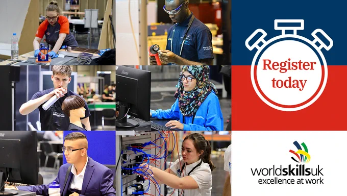 6 students working on different projects such as hair dressing, computer work and electrical engineering.
