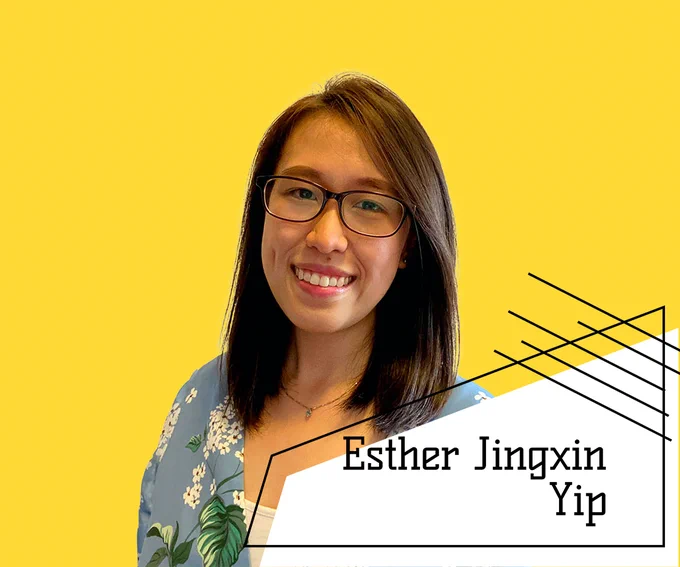 Photo of Esther with her name on the bottom right.