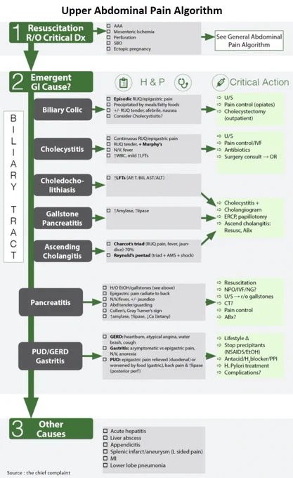 Upper Abdominal Pain Algorithm