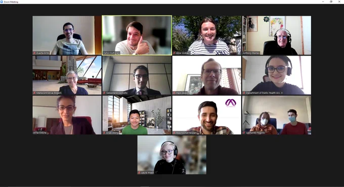Screenshot of Zoom Meeting taken on 23/04/21