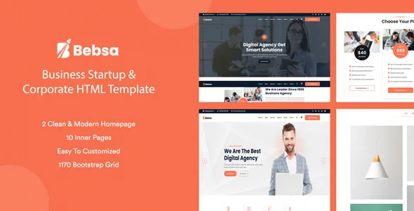 Clean and modern Corporate Web HTML Template. Stunning web template design
