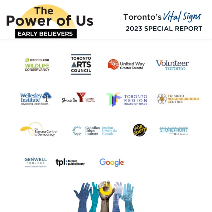 The Power of Us Early Believers. Logos of various organizations.