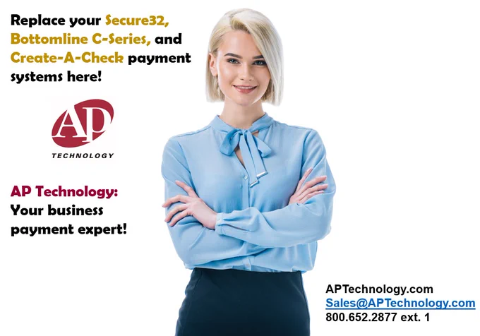 Need to #replace your #Secure32, #CreateACheck or #Bottomline #Cseries payment system? #Automate #business #payments with #APTechnology. #RemoteCheckPrinting #b2b #checks A better way to pay. https://www.aptechnology.com/replacesecure-32.html