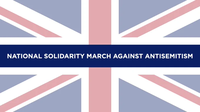 As antisemitism surges, Britain stands together in solidarity with its Jewish community. March with us to show your support.