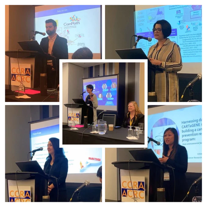 Collage of presenters at the CanPath session