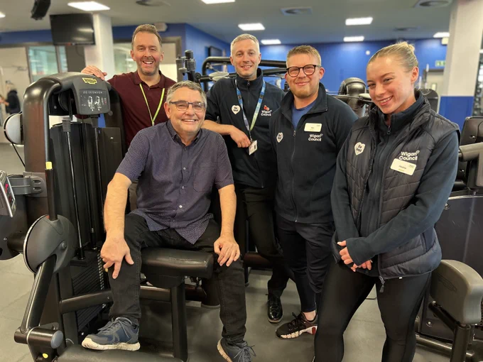 Be Well instructors and staff at the Wigan Life Centre gym