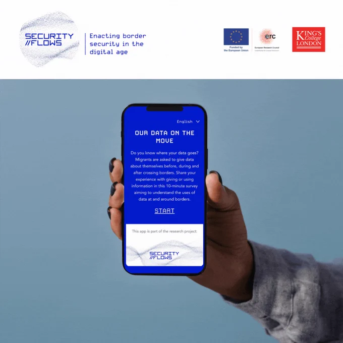 A screenshot of the Our Data on the Move app