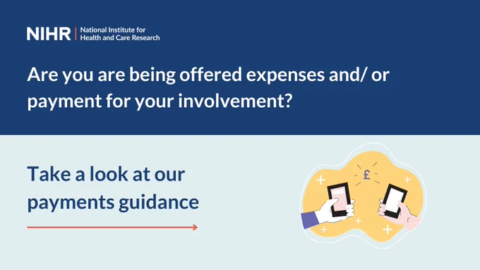 Are you being offered expenses and/ or payment for your involvement? Take a look at our payments guidance