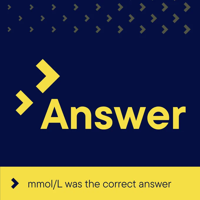 Answer - mmol/L