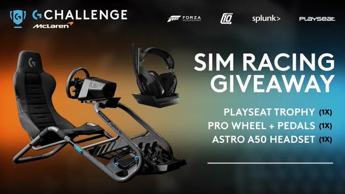 Logitech G Simracing Giveaway with PRO Wheel & Pedals, A50 and Playseat Trophy