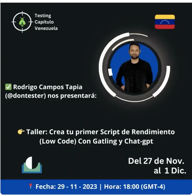 Evento Testing Capitulo Venezuela 2023.