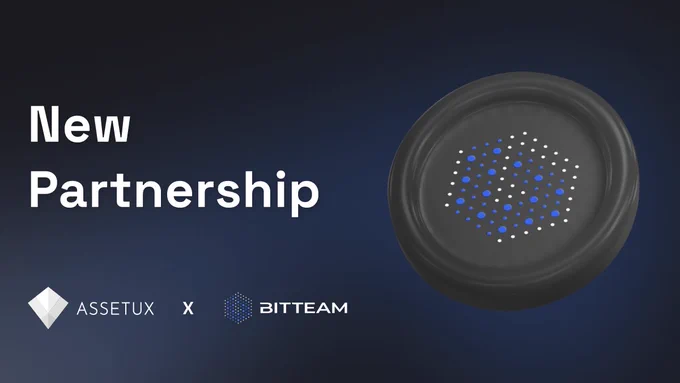 Assetux is thrilled to announce our strategic partnership with @BitTeam_group, the commission-free Bitcoin exchange platform.

Together, we're bringing you a seamless crypto experience, including OTC trading, community voting, VIP support, trading bots, and more. Join us in shaping a more inclusive crypto ecosystem! 🤝