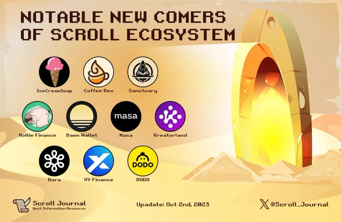 🌟Notable New Comers Of #Scroll Ecosystem
