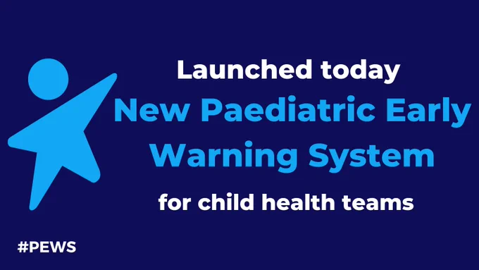 Launched today. New Paediatric Early Warning System for child health teams