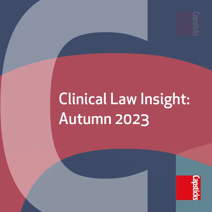 [thumbnail] Clinical law insight: autumn 2023