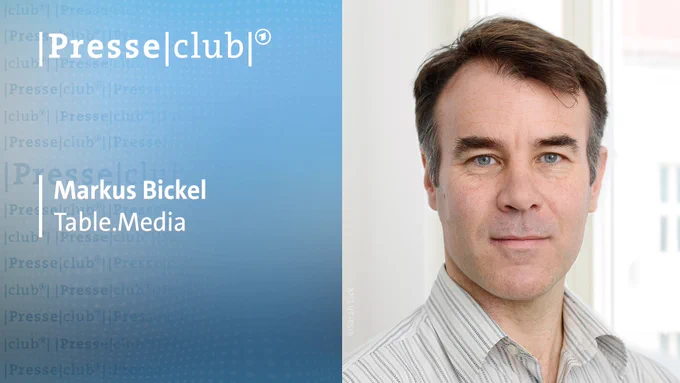 Zu Gast im Presseclub: Markus Bickel, Table.Media