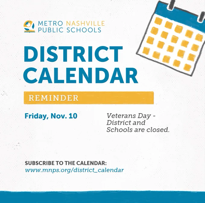 District calendar graphic icon. Subscribe to the Calendar, mnps.org/district_calendar