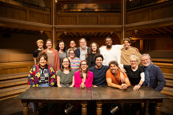 The company of The Book of Will with playwright Lauren Gunderson