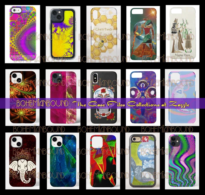 The Case Files Multiple Collection Treasury by Bohemian Bound @zazzle Cases for iPhone, Samsung & More Exclusive through this link, 100s of Case Designs! #cases #iphonecase #samsungcase #androidcase https://www.zazzle.com/collections/the_case_files-119360715341586085 & https://www.zazzle.com/collections/the_case_files_continued-119086359216139750