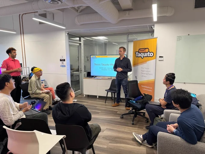 A Tezos Application Development workshop hosted at @ecadlabs offices in Vancouver, Canada